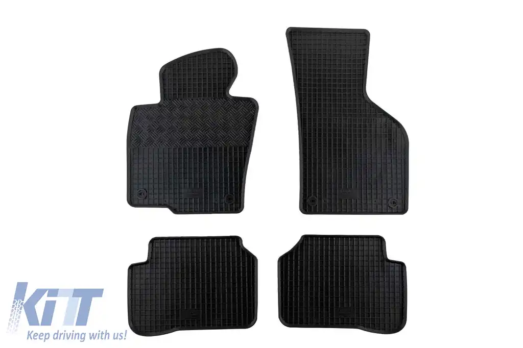 Mochete din cauciuc specifice, potrivite pentru Volkswagen Passat B6 2005-2010, B7 2011-2014, Passat CC 2008-2016, set de 4 piese, culoare neagră