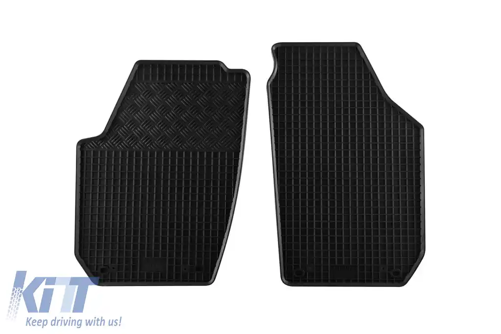 Mochete din cauciuc specifice, potrivite pentru Skoda Roomster Praktik după 2006, 2 locuri, set de 2 piese, culoare neagră