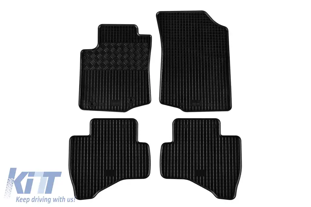 Mochete din cauciuc specifice, potrivite pentru Toyota Aygo după 2014, set de 4 piese, culoare neagră