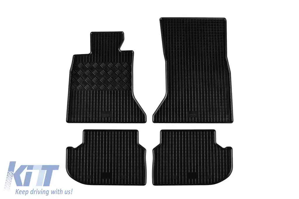 Mochete din cauciuc specifice, potrivite pentru BMW Seria 5 F10, F11 2014-2017, set de 4 piese, culoare neagră