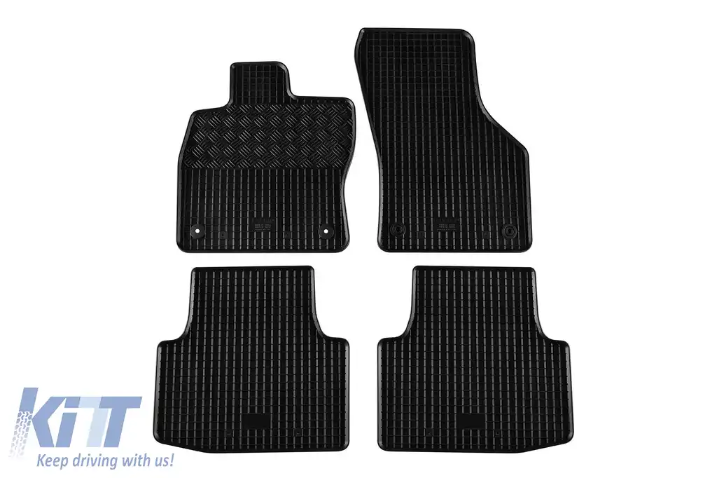 Mochete din cauciuc specifice, potrivite pentru Volkswagen Passat B8 2014-2019, după 2019, set de 4 piese, culoare neagră-image-6249258