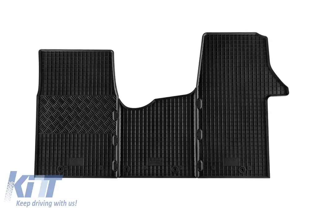 Mochete din cauciuc specifice, potrivite pentru Nissan NV300, Opel Vivaro, Renault Trafic după 2014, Fiat Talento după 2016, Renault Trafic după 2021, 3 locuri, set de 3 piese, culoare neagră