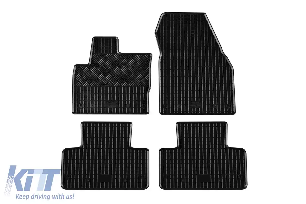 Mochete din cauciuc specifice, potrivite pentru Range Rover Evoque 2011-2018, set de 4 piese, culoare neagră