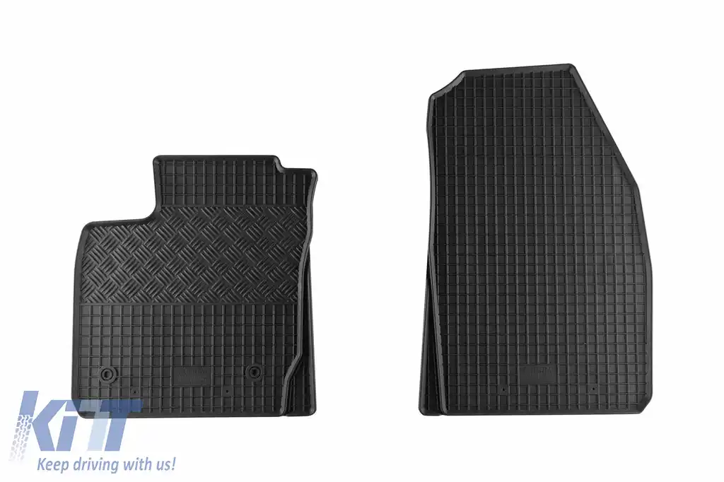 Mochete din cauciuc specifice, potrivite pentru Ford Tourneo, Transit Courier după 2014, 2 locuri, set de 2 piese, culoare neagră