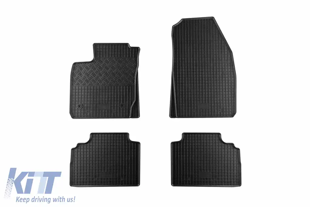 Mochete din cauciuc specifice, potrivite pentru Ford Tourneo, Transit Courier după 2014, 5 locuri, set de 4 piese, culoare neagră