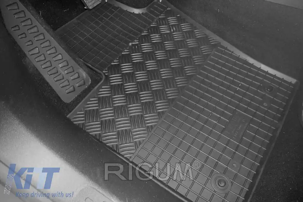 Mochete din cauciuc specifice, potrivite pentru Fiat 500X după 2015, set de 4 piese, culoare neagră-image-6249335