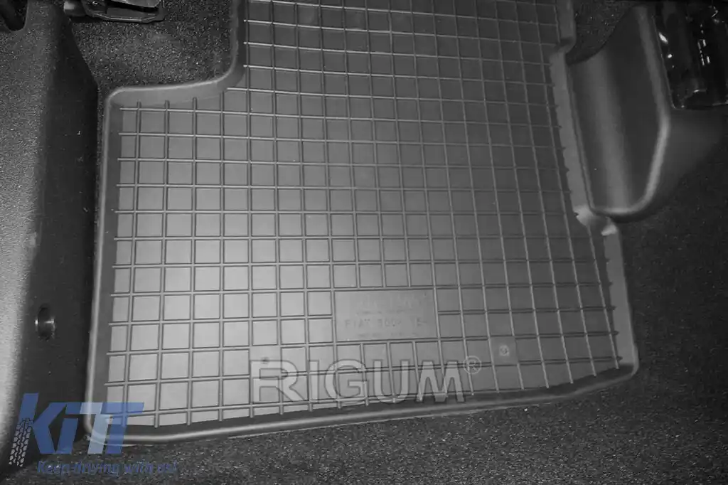 Mochete din cauciuc specifice, potrivite pentru Fiat 500X după 2015, set de 4 piese, culoare neagră-image-6249337