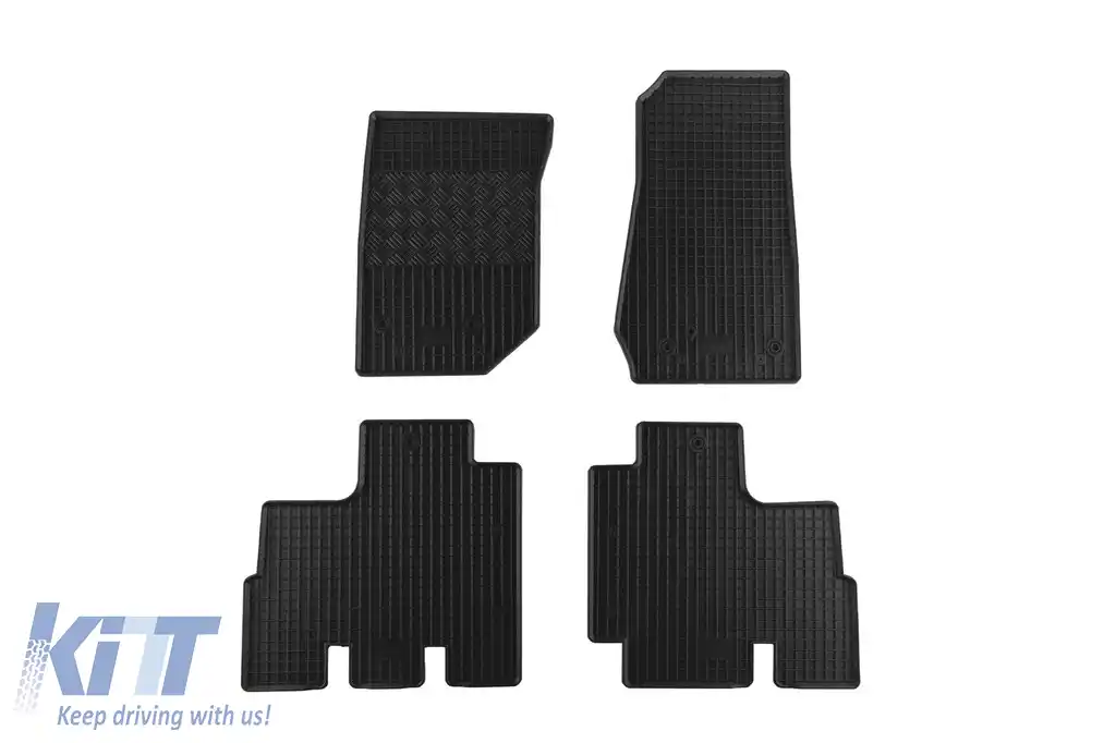 Mochete din cauciuc specifice, potrivite pentru Jeep Wrangler după 2007, Wrangler după 2010, Wrangler după 2014, set de 4 piese, culoare neagră