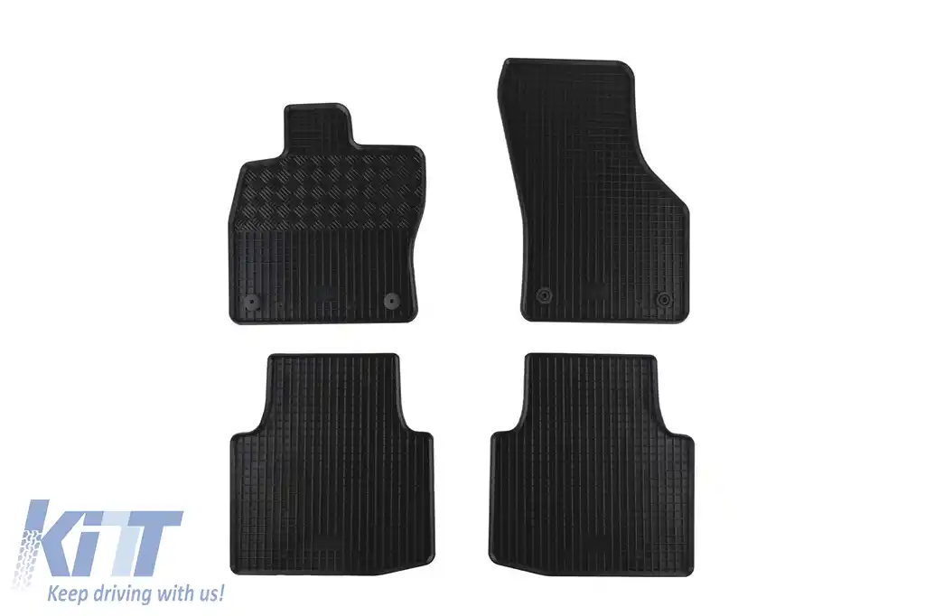 Mochete din cauciuc specifice, potrivite pentru Skoda Superb III după 2015, set de 4 piese, culoare neagră