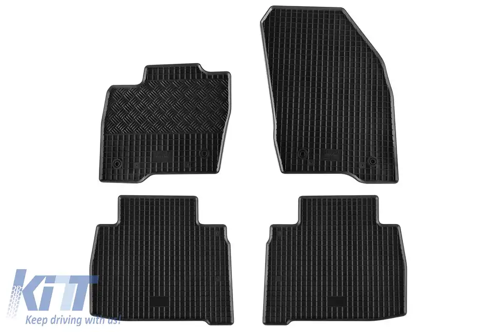 Mochete din cauciuc specifice, potrivite pentru Ford Galaxy, S-Max după 2015, set de 4 piese, culoare neagră