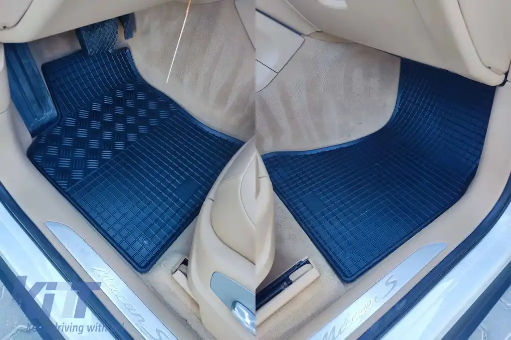 Mochete din cauciuc specifice, potrivite pentru Porsche Macan după 2014, set de 4 piese, culoare neagră-image-6249439