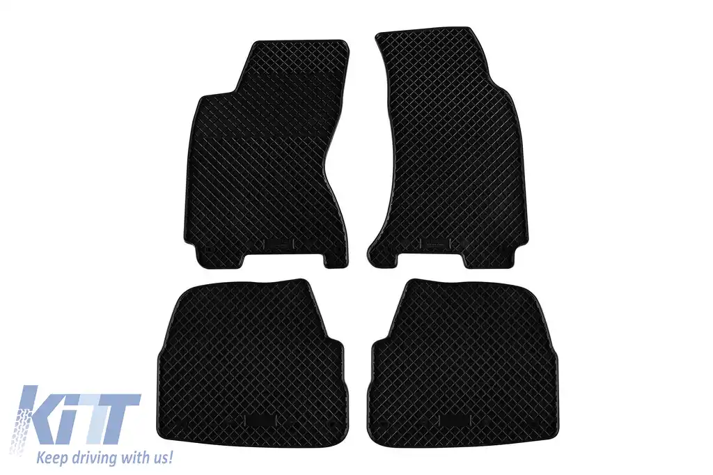 Mochete din cauciuc specifice, potrivite pentru Skoda Superb 2001-2008, set de 4 piese, culoare neagră-image-6249442