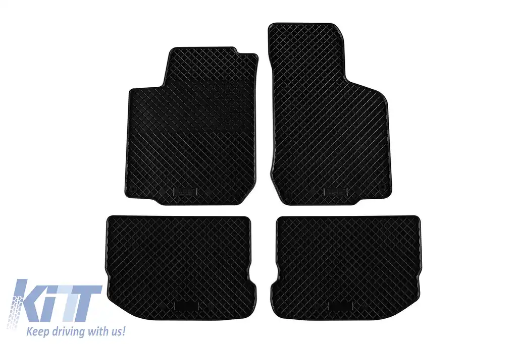 Mochete din cauciuc specifice, potrivite pentru Skoda Octavia 1997-2004, set de 4 piese, culoare neagră-image-6249447