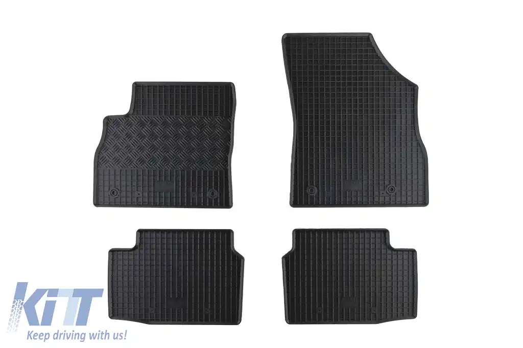 Mochete din cauciuc specifice, potrivite pentru Opel Astra K după 2015, Standard, set de 4 piese, culoare neagră