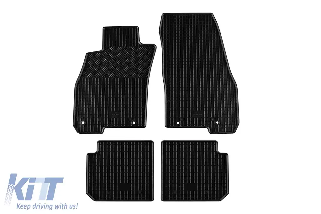 Mochete din cauciuc specifice, potrivite pentru Alfa Romeo Mito 2008-2018, set de 4 piese, culoare neagră