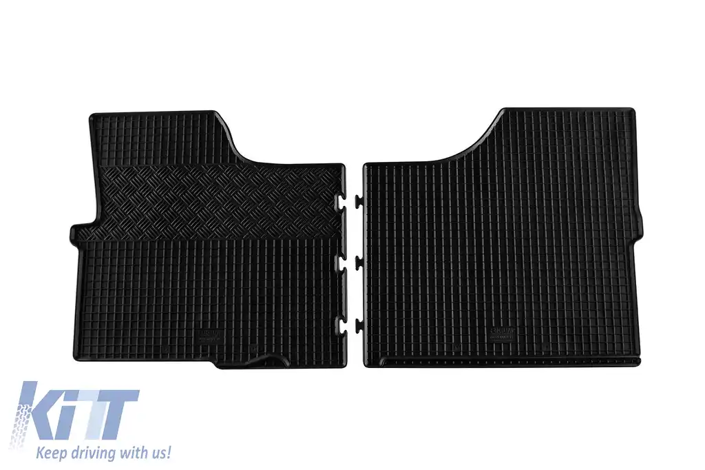 Mochete din cauciuc specifice, potrivite pentru Iveco Daily 2014-2022, după 2022 cu 2 sau 3 locuri, set de 2 piese, culoare neagră