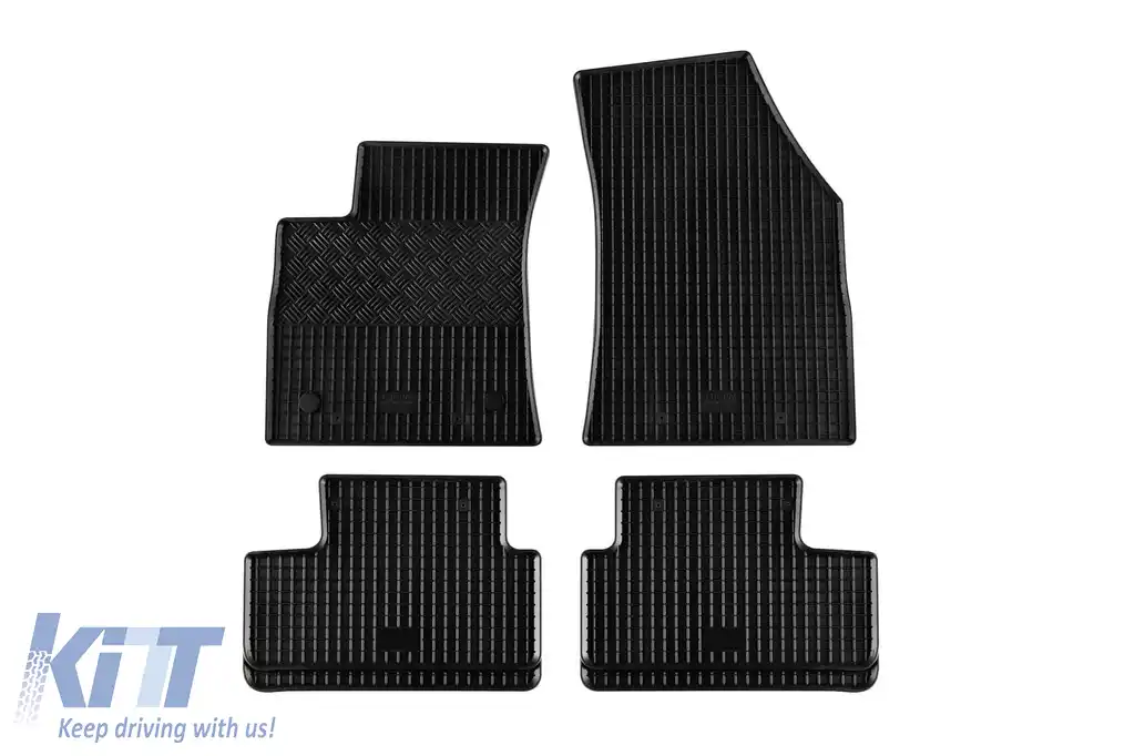 Mochete din cauciuc specifice, potrivite pentru Renault Megane, Megane Grand Coupe după 2016, set de 4 piese, culoare neagră