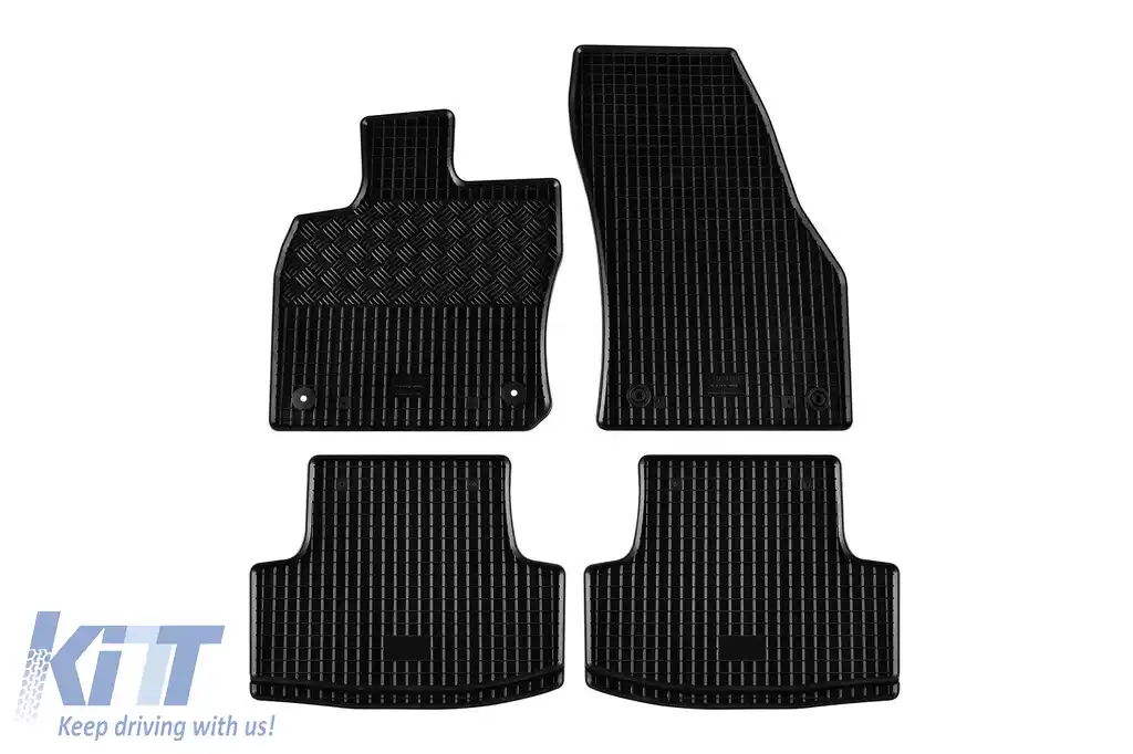 Mochete din cauciuc specifice, potrivite pentru Audi Q2, Volkswagen T-roc, Skoda Karoq, Seat Ateca după 2016, set de 4 piese, culoare neagră