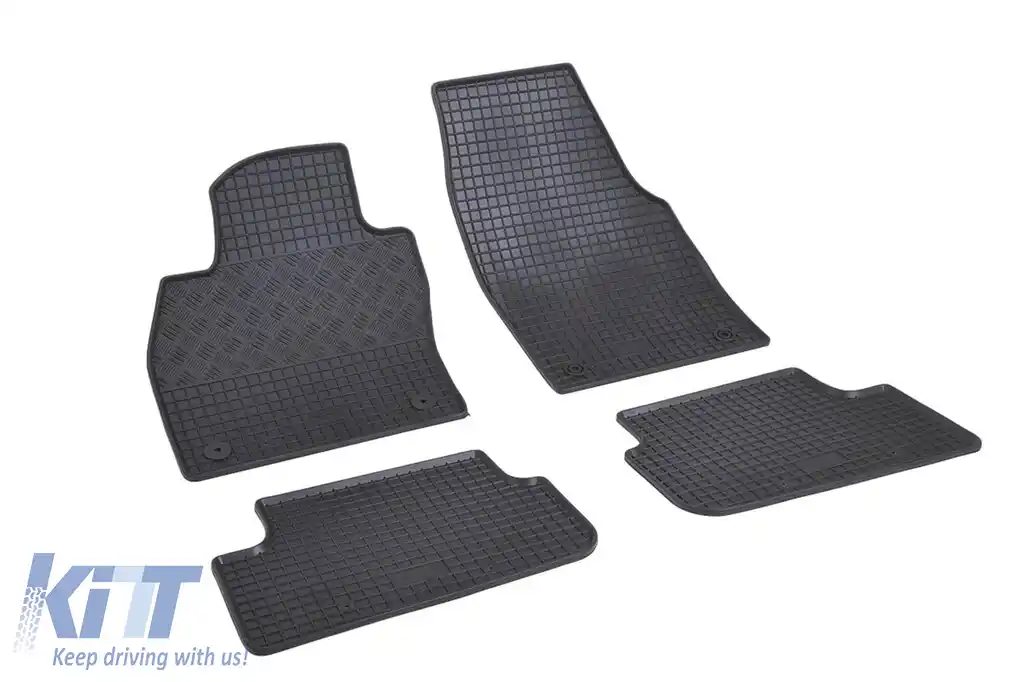 Mochete din cauciuc specifice, potrivite pentru Volkswagen Polo, Seat Arona, Ibiza după 2017, Audi A1 după 2019, Volkswagen Tiago, Skoda Fabia după 2021, set de 4 piese, culoare neagră