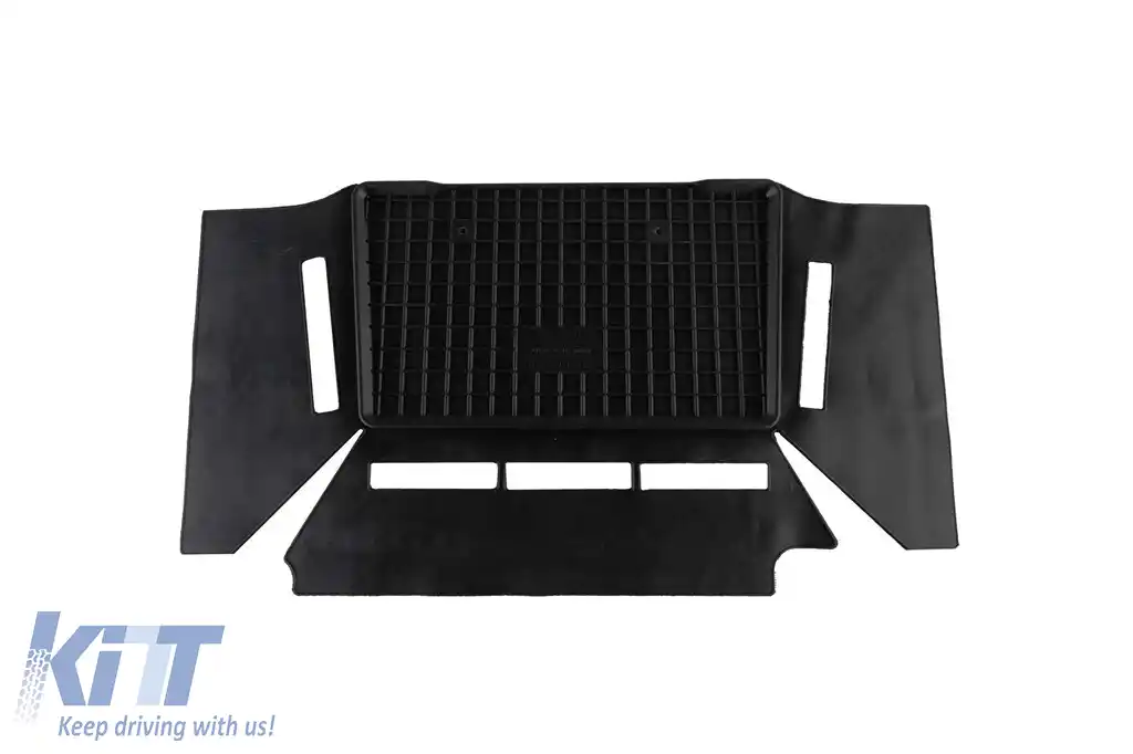 Mochete din cauciuc specifice, potrivite pentru Nissan NV300, Opel Vivaro, Renault Trafic după 2014, Fiat Talento după 2016, Renault Trafic după 2021, rândul doi, set de 3 piese, culoare neagră-image-6249669