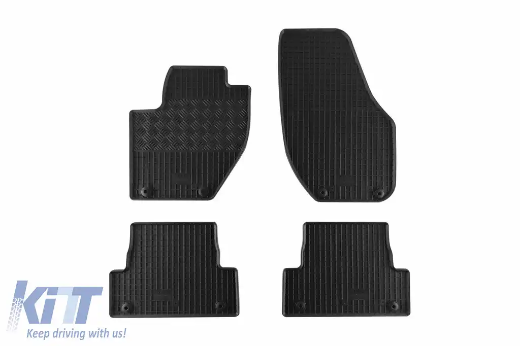 Mochete din cauciuc specifice, potrivite pentru Volvo V40 după 2012, set de 4 piese, culoare neagră