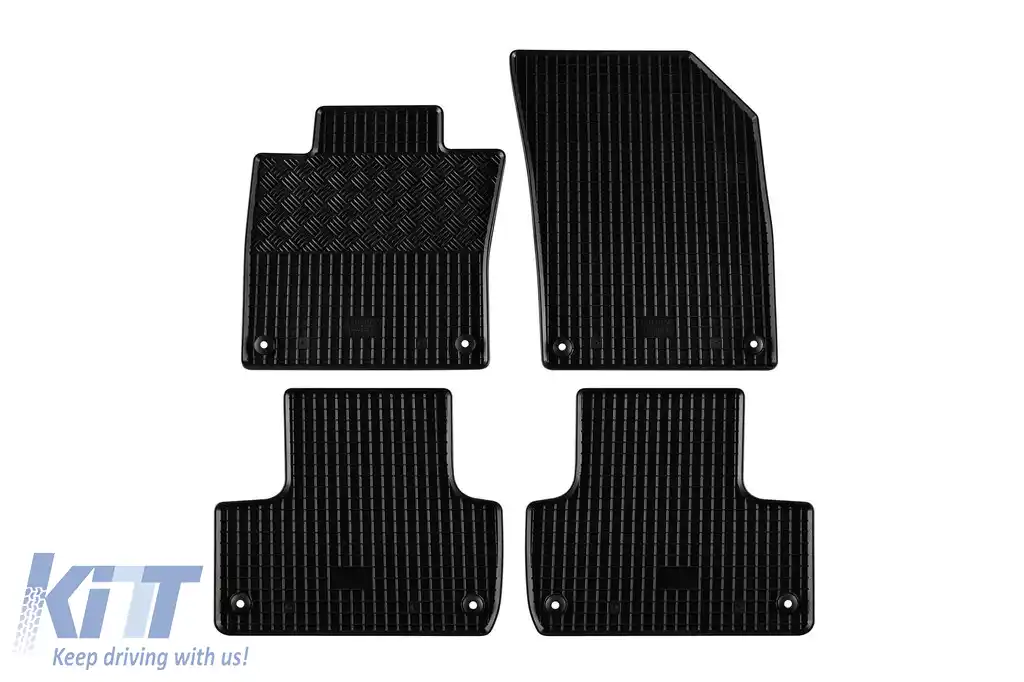 Mochete din cauciuc specifice, potrivite pentru Volvo XC60, XC60 PHEV după 2017, set de 4 piese, culoare neagră