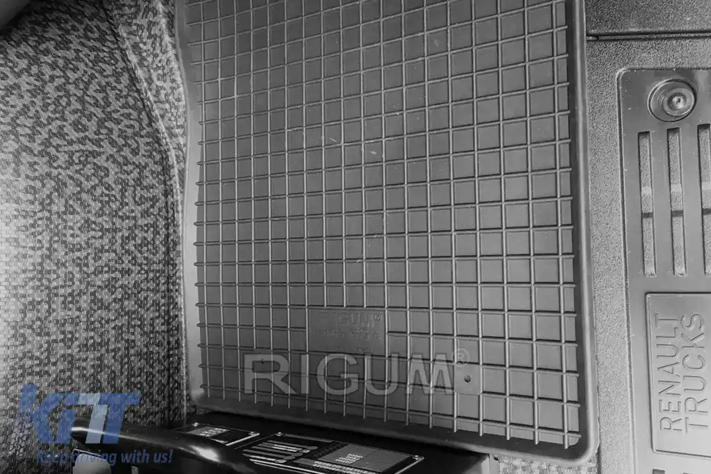 Mochete din cauciuc specifice, potrivite pentru Renault Trucks T după 2015, set de 2 piese, culoare neagră-image-6249763