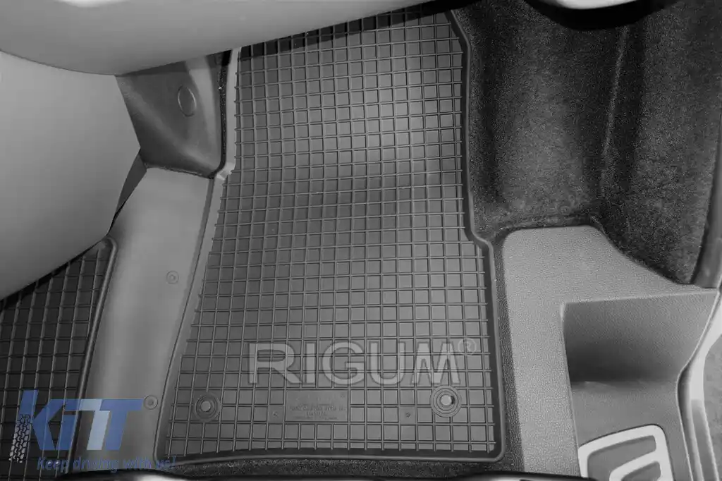 Mochete din cauciuc specifice, potrivite pentru Ford Tourneo Custom după 2018, 2 sau 3 locuri cu cutie de viteză pe raft, set de 3 piese, culoare neagră-image-6249816