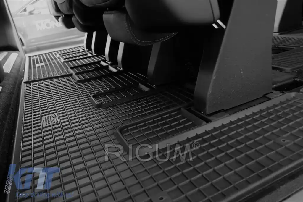 Mochete din cauciuc specifice, potrivite pentru Ford Tourneo Custom după 2018, rândul doi, set de 2 piese, culoare neagră-image-6249821