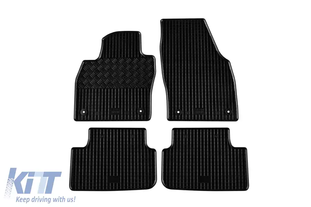 Mochete din cauciuc specifice, potrivite pentru Volkswagen T-Cross după 2019, set de 4 piese, culoare neagră
