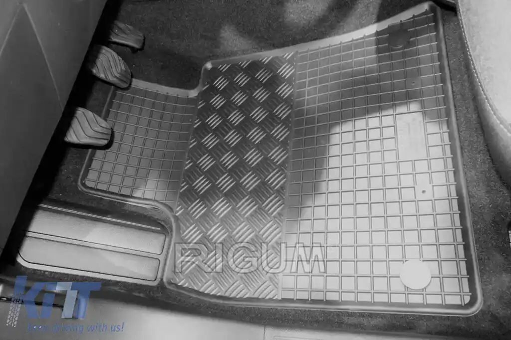 Mochete din cauciuc specifice, potrivite pentru Renault Clio V după 2019, set de 4 piese, culoare neagră-image-6249890