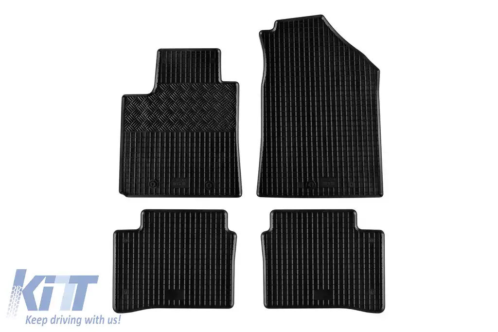Mochete din cauciuc specifice, potrivite pentru Hyundai i10 după 2020, set de 4 piese, culoare neagră