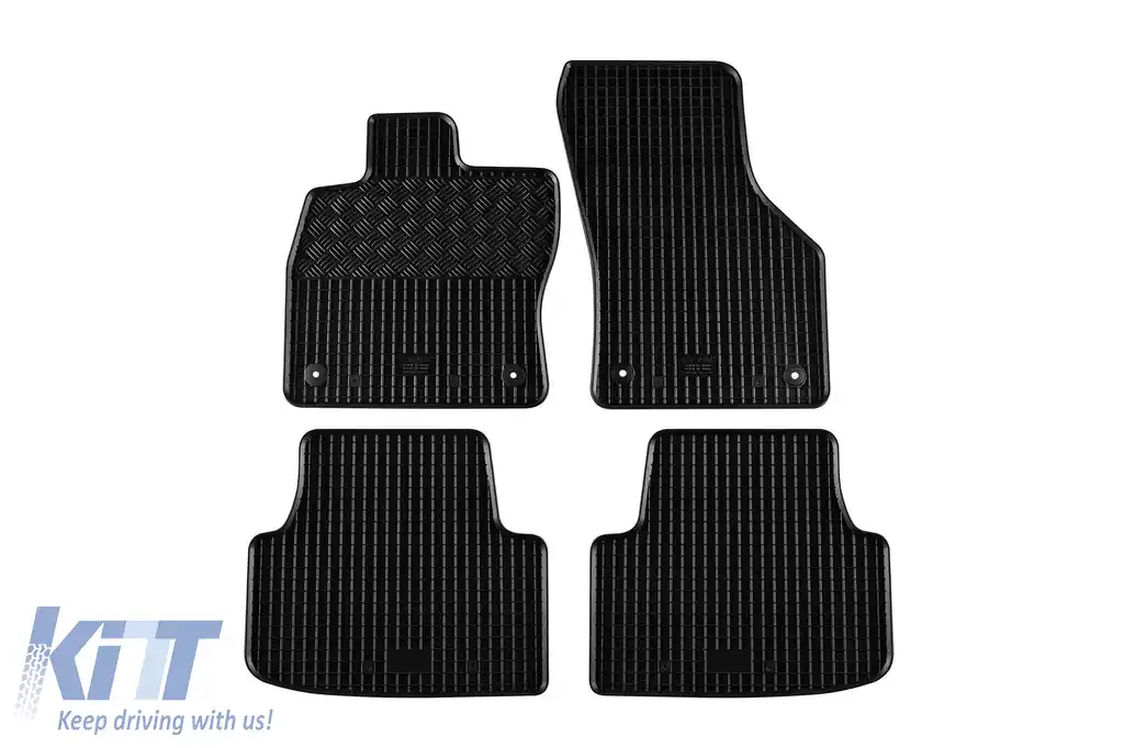 Mochete din cauciuc specifice, potrivite pentru Volkswagen Golf 8 wagon, Seat Leon, Cupra Formentor după 2020, set de 4 piese, culoare neagră