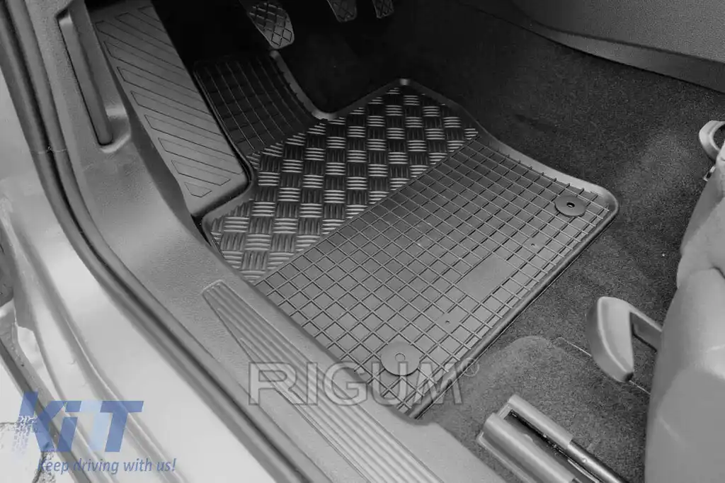 Mochete din cauciuc specifice, potrivite pentru Volkswagen Caddy după 2021, Ford Tourneo Connect după 2022, set de 4 piese, culoare neagră-image-6249956