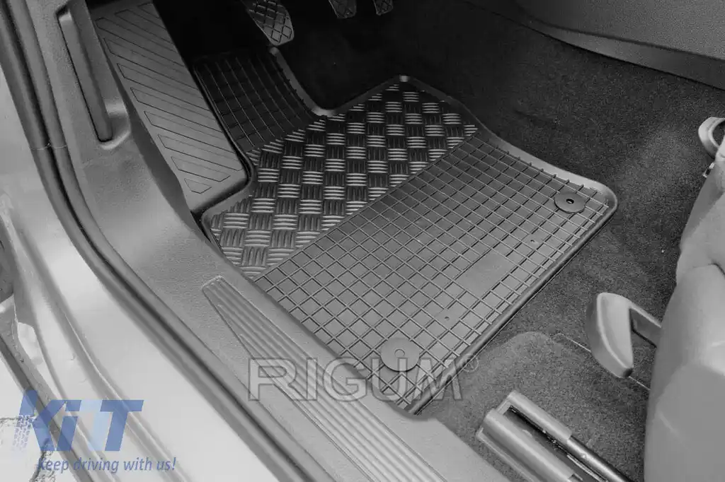 Mochete din cauciuc specifice, potrivite pentru Volkswagen Caddy după 2021, set de 2 piese, culoare neagră-image-6249962