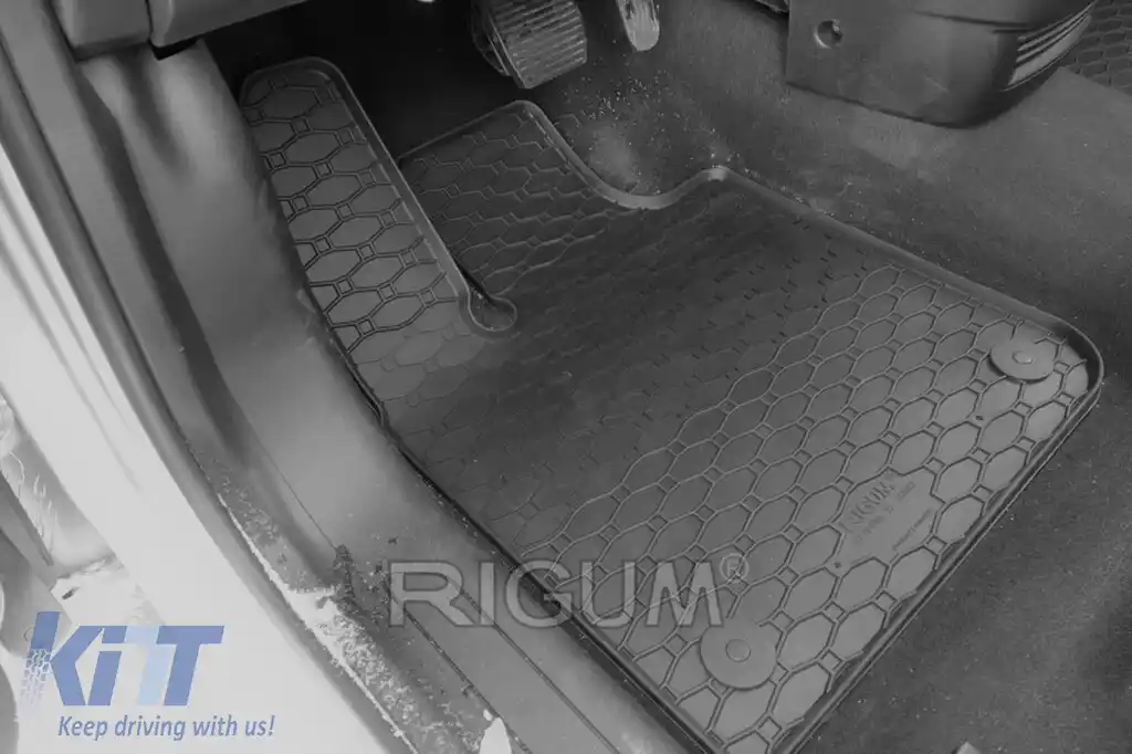 Mochete din cauciuc specifice, potrivite pentru Fiat 500e după 2021, set de 4 piese, culoare neagră-image-6250152