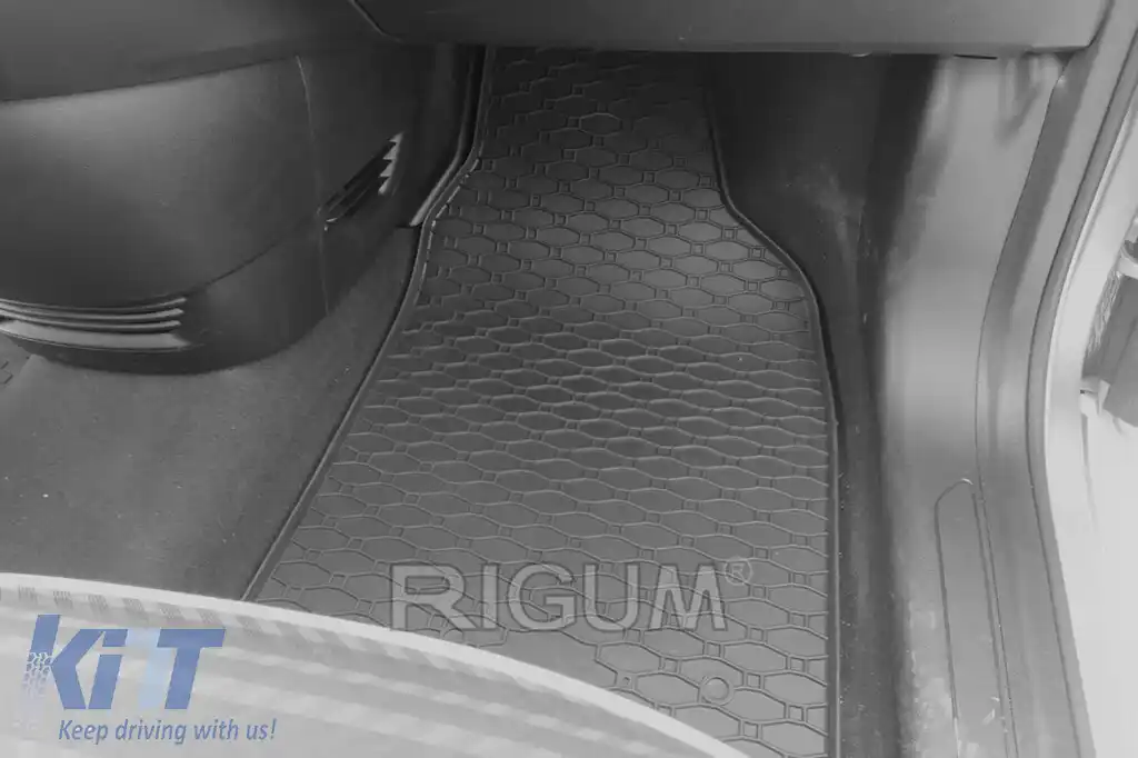 Mochete din cauciuc specifice, potrivite pentru Fiat 500e după 2021, set de 4 piese, culoare neagră-image-6250153