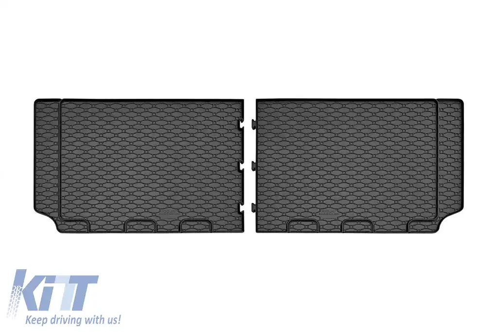 Mochete din cauciuc specifice, potrivite pentru Ford Tourneo Custom după 2024, pentru scaunele din al treilea rând, set de 2 piese, culoare neagră
