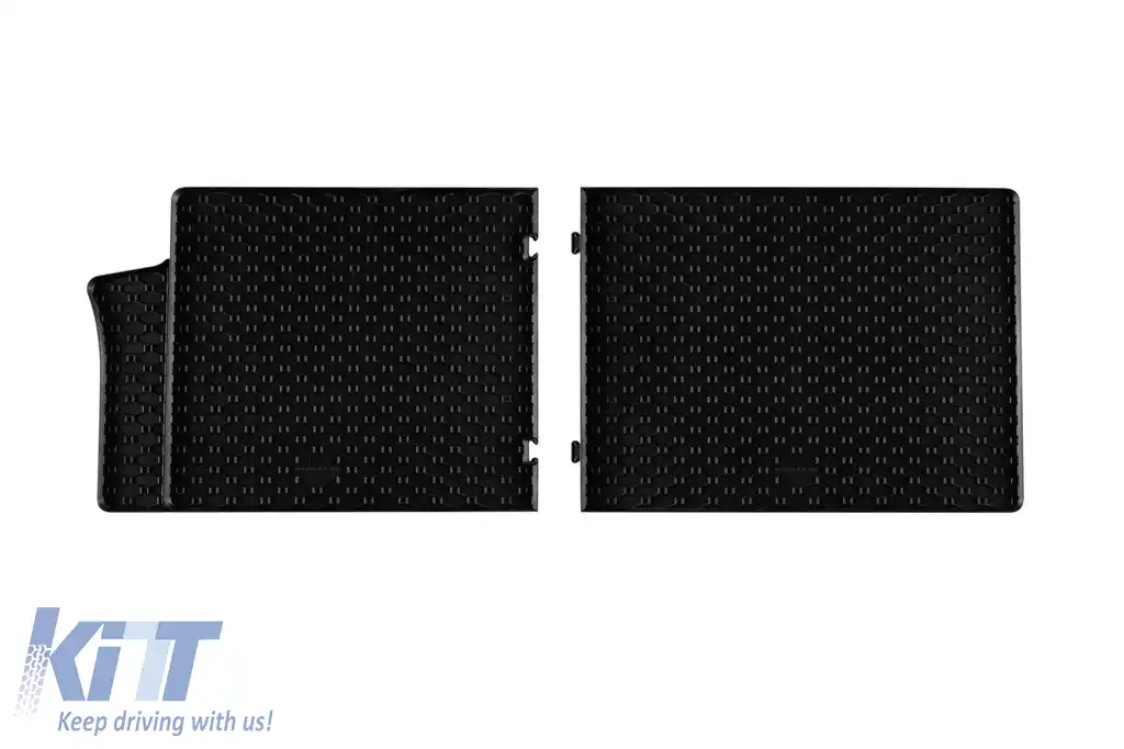 Mochete din cauciuc specifice, potrivite pentru Volkswagen T7 Caravelle după 2025, Ford Transit Custom după 2024, rândul doi, 2 locuri, set de 2 piese, culoare neagră