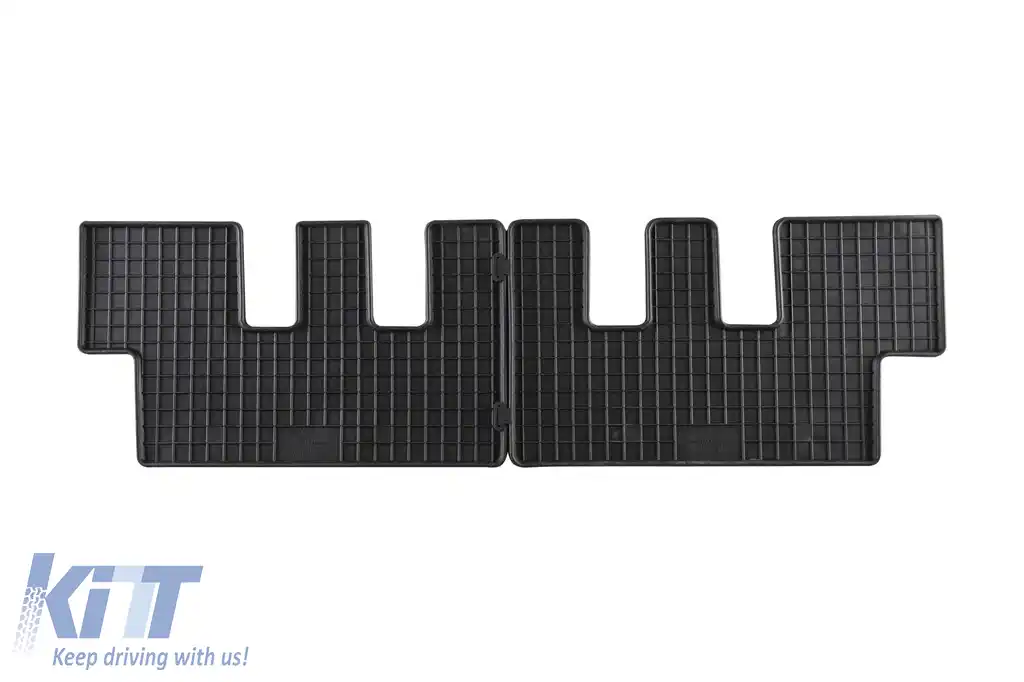Mochete din cauciuc specifice, potrivite pentru Citroen C4 Picasso 2006-2013, 7 locuri pentru scaunele din a doua linie, set de 2 piese, culoare neagră