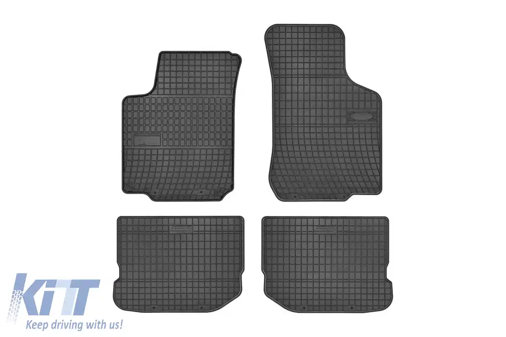 Mochete din cauciuc specifice, potrivite pentru VW Bora, Golf IV, New Beetle, Seat Leon, Toledo 1999-2005, Skoda Octavia 1997-2010, set de 4 piese, culoare neagră-image-6250387