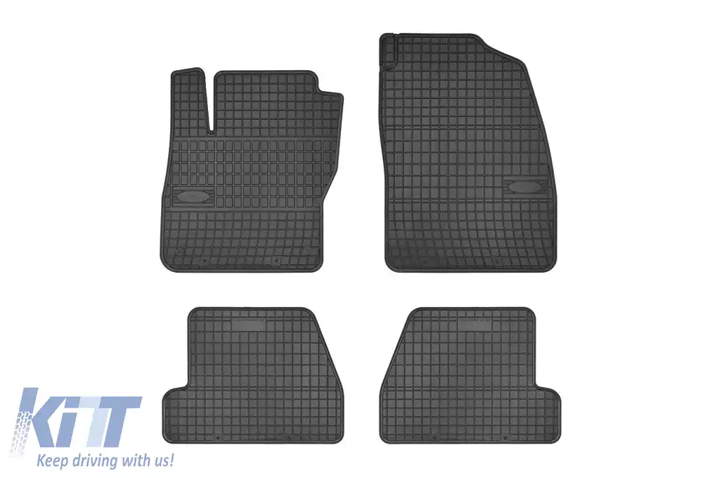 Mochete din cauciuc specifice, potrivite pentru Ford Focus 2010-2018, set de 4 piese, culoare neagră din seria Frogum El Toro