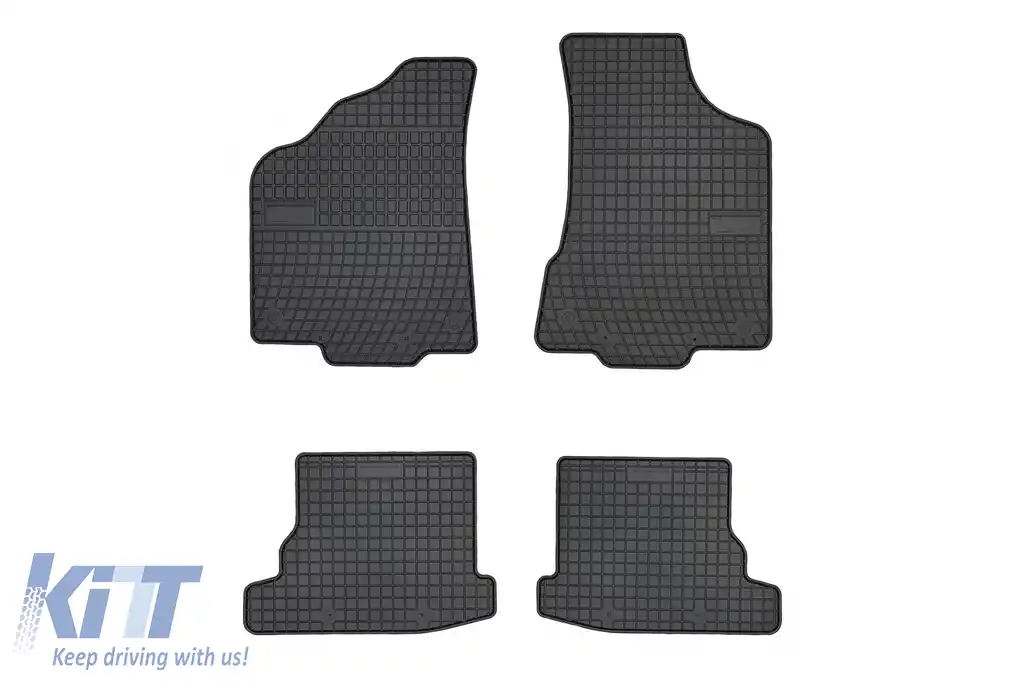 Mochete din cauciuc specifice, potrivite pentru seria Frogum El Toro pentru VW Polo 1999-2001, Seat Ibiza 1999-2002, set de 4 piese, culoare neagră-image-6250458