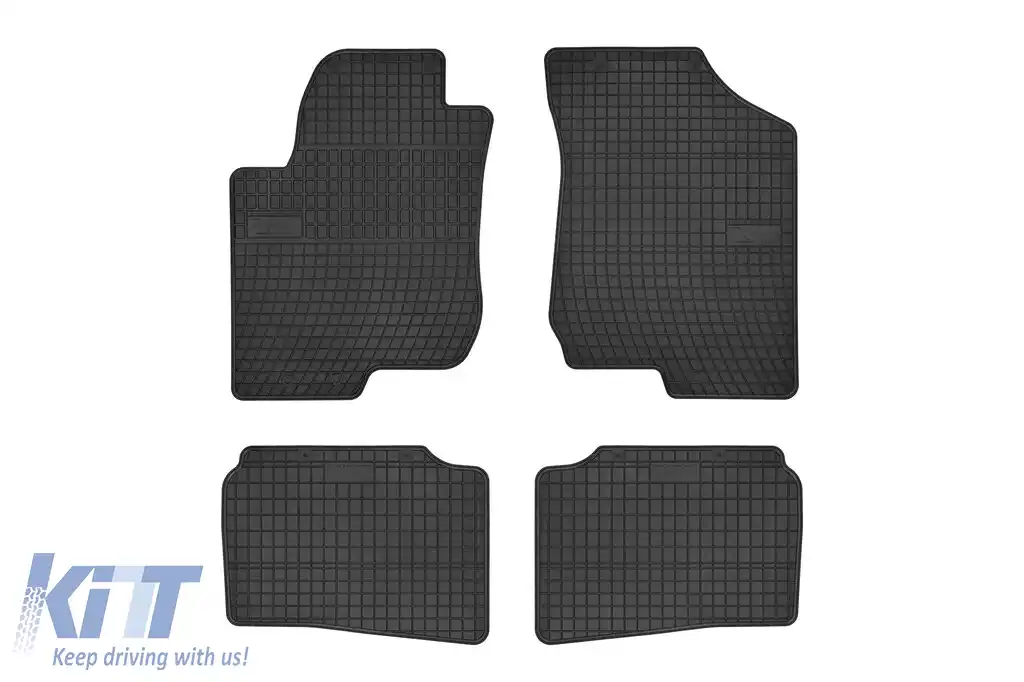 Mochete din cauciuc specifice, potrivite pentru Kia Ceed 2007-2012, set de 4 piese, culoare neagră din seria Frogum El Toro