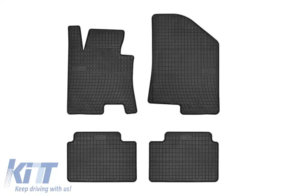 Mochete din cauciuc specifice, potrivite pentru Hyundai i30 2012-2016, set de 4 piese, culoare neagră din seria Frogum El Toro