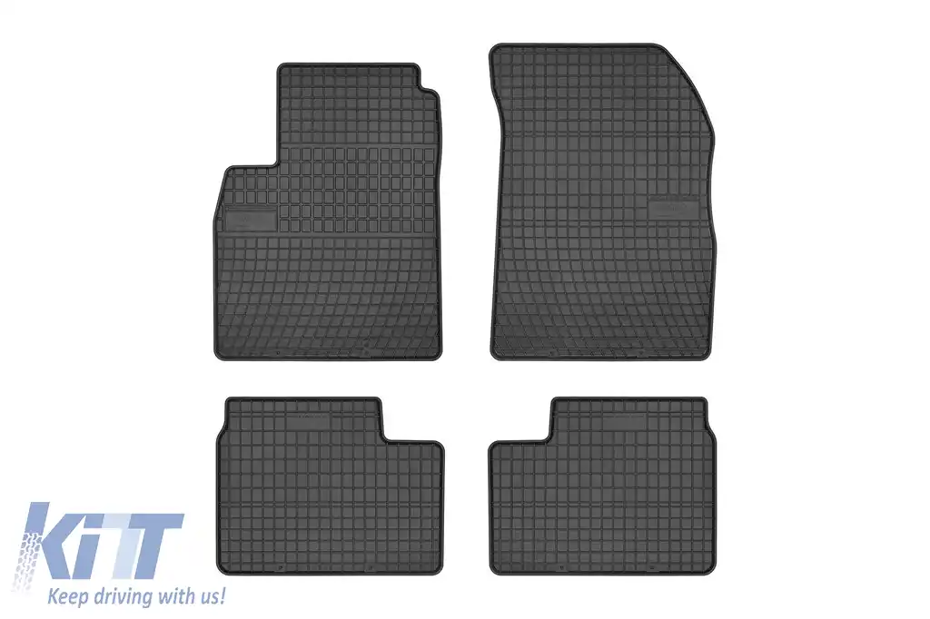 Mochete din cauciuc specifice, potrivite pentru Nissan Micra MK13 2010-2016, set de 4 piese, culoare neagră din seria Frogum El Toro