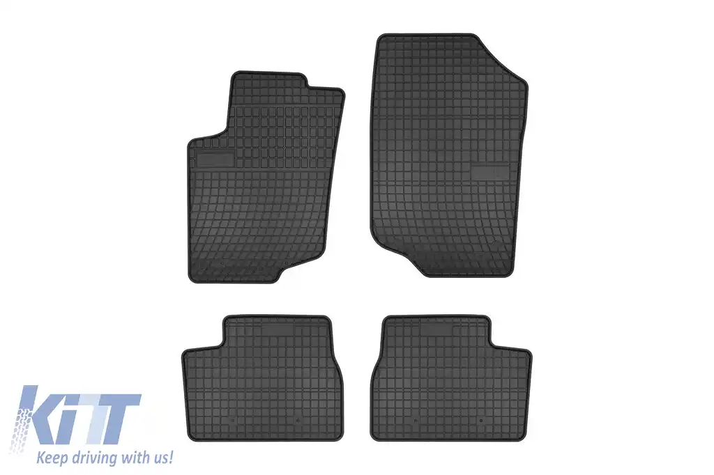 Mochete din cauciuc specifice, potrivite pentru Peugeot 207 2006-2012, set de 4 piese, culoare neagră din seria Frogum El Toro