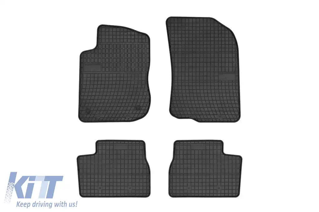 Mochete din cauciuc specifice, potrivite pentru seria Frogum El Toro pentru Peugeot 208 2012-2019, Peugeot 2008 2013-2019, set de 4 piese, culoare neagră