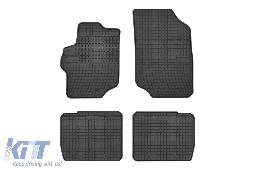 Mochete din cauciuc specifice, potrivite pentru seria Frogum El Toro pentru Citroen C-Elysee, Peugeot 301 după 2012, set de 4 piese, culoare neagră