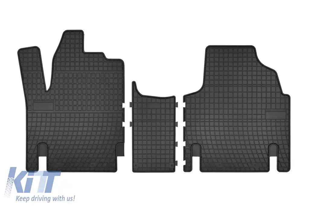 Mochete din cauciuc specifice, potrivite pentru seria Frogum El Toro pentru Peugeot Expert, Citroen Jumpy, Fiat Scudo 1994-2006, set de 3 piese, culoare neagră